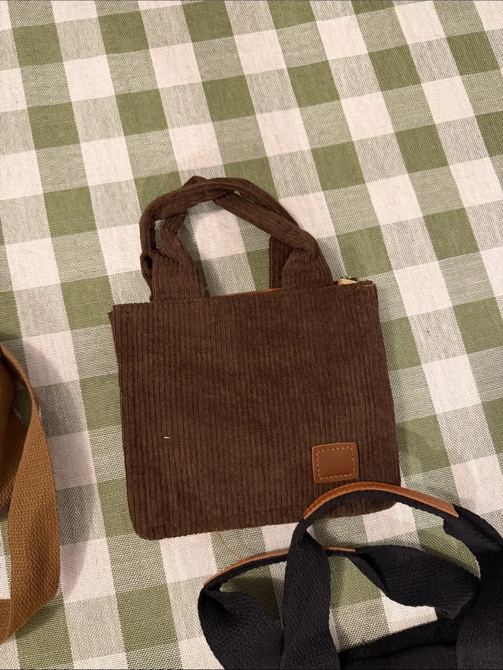 Canvas Tote Bag lot - Brown/Teal/Black Options